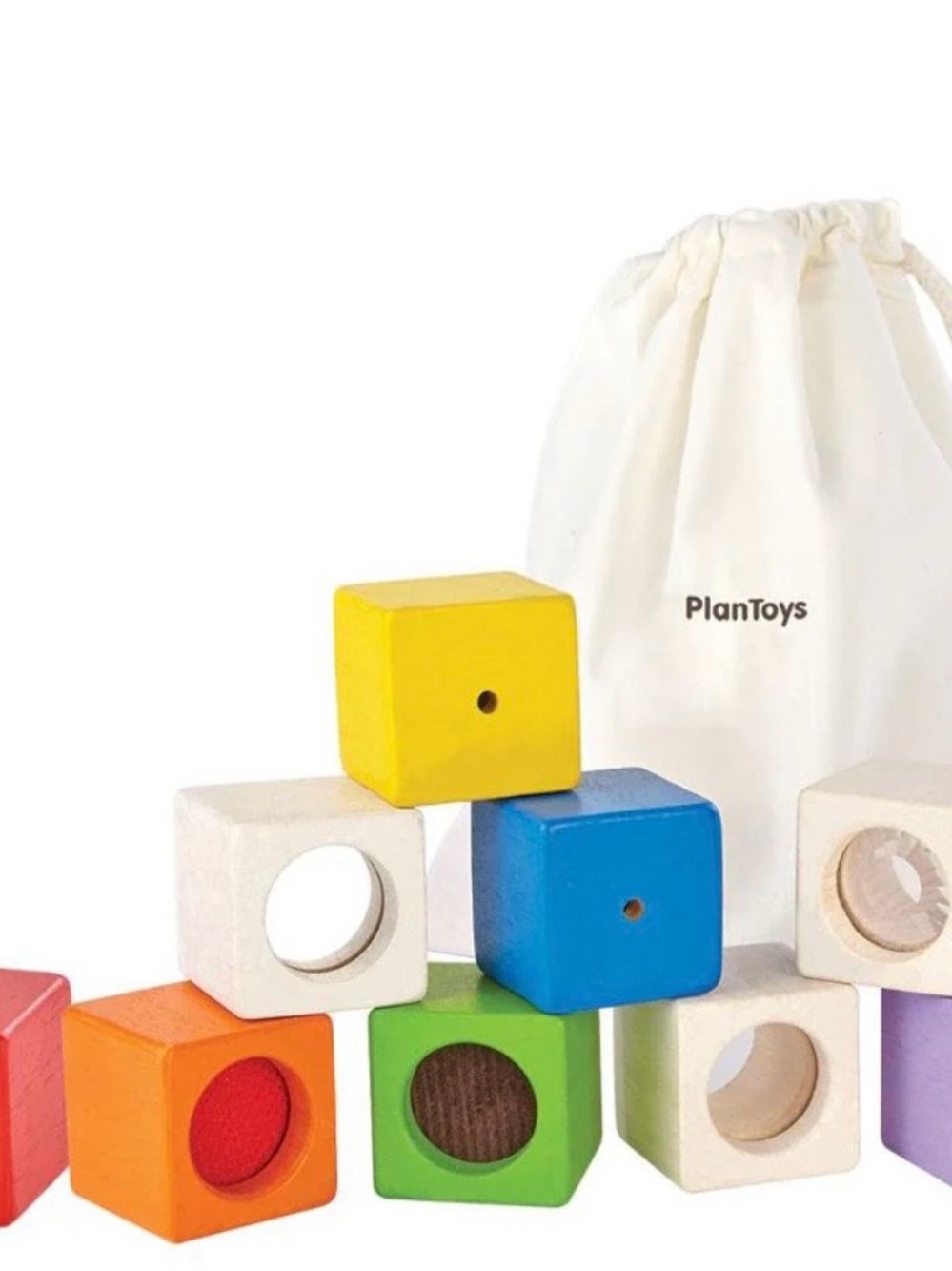 Wooden Sensory Color Blocks Set - Multicolor
